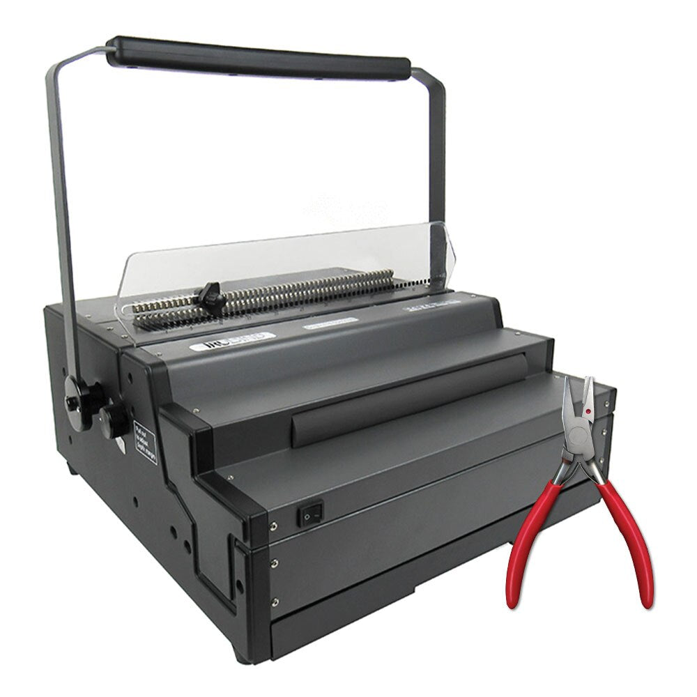 TruBind TB-SD600MB Heavy Duty Manual Coil Binding Machine with Electric Inserter