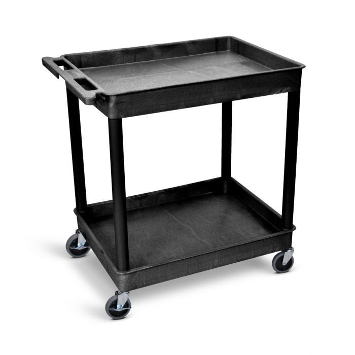 Luxor Large Tub Cart - Two Shelves - 32"W x 24"D x 37.5"H
