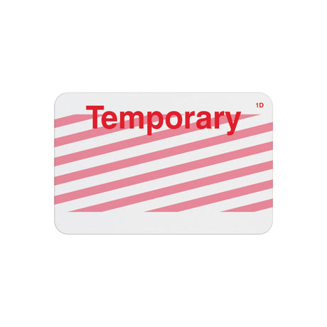 Manually-Issued ONEstep TIMEbadge Pre-Assembled Expiring Badge - Adhesive (Qty 500)