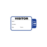 Visitor Registry Book, 500 TAB-Expiring Badges, "Company" (Qty 1)