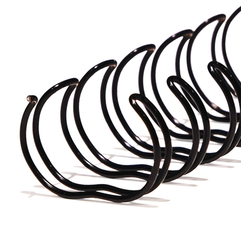 TruBind 5/8" 2:1 Black Twin Loop Binding Wires, 50 Pack (EW21L0508-BK) TruBind 5/8" 2:1 Black Twin Loop Binding Wires, 50 Pack (EW21L0508-BK)